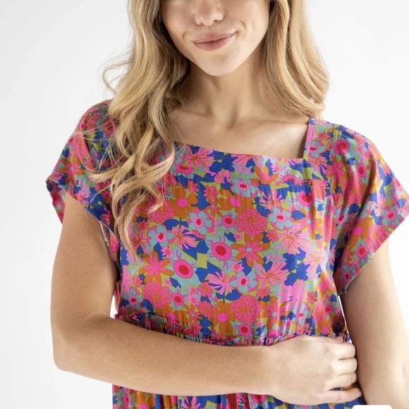 NATURAL LIFE Vibrant Floral Maxi Dress - Picture 3 of 3